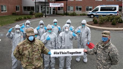 How does the National Guard keep people safe during a pandemic? By cleaning, sewing and packing ...