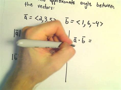 Angle between two vectors calculator - AldousRaina