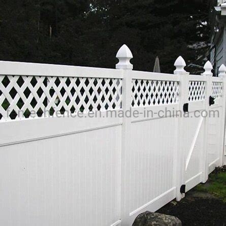 Modern Style White Vinyl Plastic Privacy Fence Garden Fence - China White Privacy Fence and ...