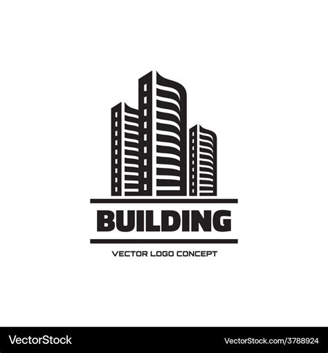 Building - logo concept Royalty Free Vector Image