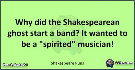 240+ Shakespearean Shenanigans: Puns That'll Leave You Bard-ly Able to ...