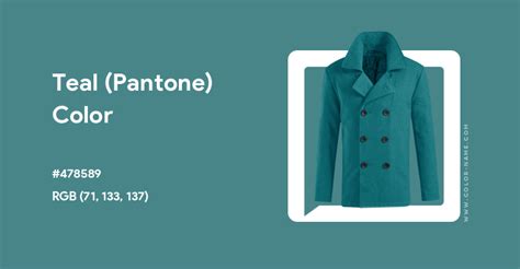 Teal (Pantone) color hex code is #478589