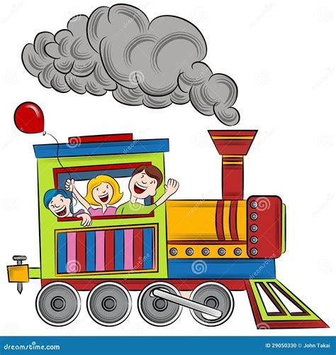 Train Ride Children Stock Photo - Image: 29050330