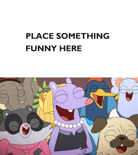 The crowd laughs at something blank meme by pingguolover on DeviantArt