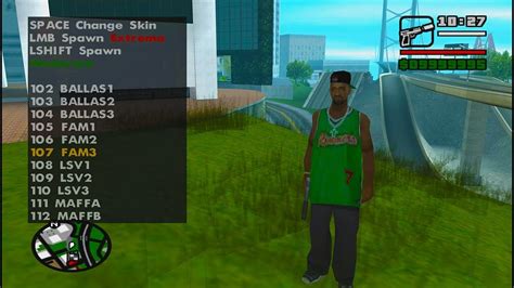 GTA SA - Skin Selector 2.1 Mod - YouTube