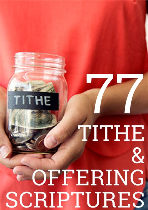 77 Tithe And Offering Scriptures - Get God's Idea Of Giving