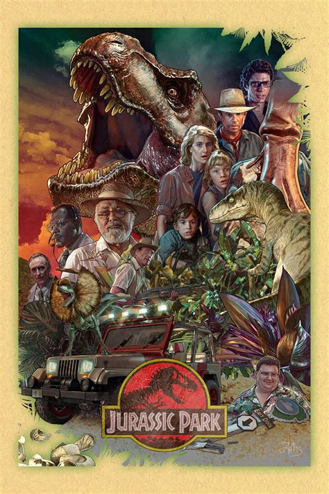 Jurassic Park by Troy Adams - Home of the Alternative Movie Poster -AMP-