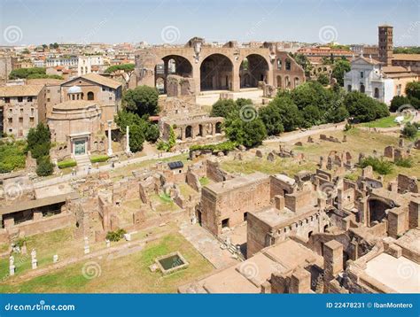 Roman forum ruins stock image. Image of archeology, culture - 22478231