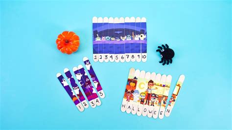 Popsicle Stick Puzzle - Halloween! - Super Simple