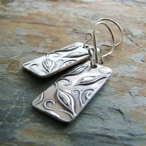 Everlasting Handmade PMC Fine Silver Earrings From by SilverWishes | Metal clay jewelry, Fine ...