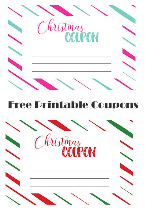 Free Printable Christmas Coupon Template - Free Templates Printable