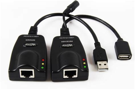 WEme USB Extender to RJ45 Over Cat5/5e/6 to 100 Meter/328 Ft Ethernet ...