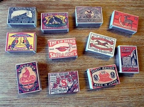 Vintage matchboxes