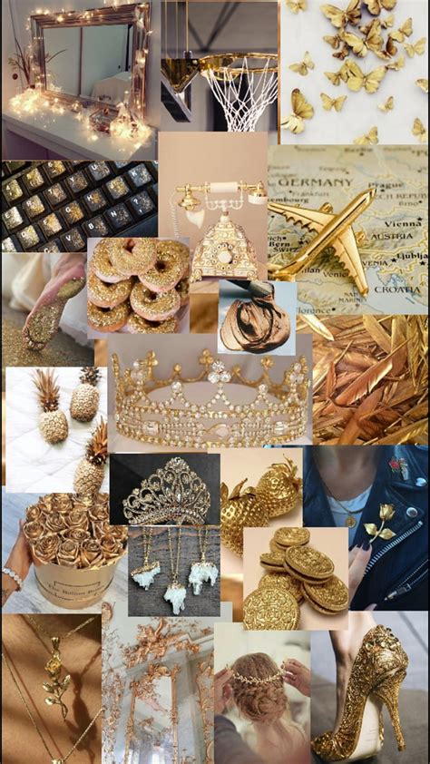 1920x1080px, 1080P free download | Gold Aesthetic, cakes, candy, crown, flower, HD phone ...