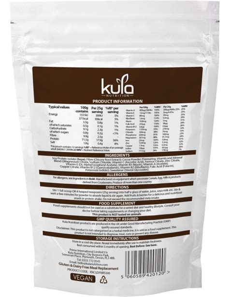 Gluten & Dairy Free Meal Replacement Shake - Kula Nutrition