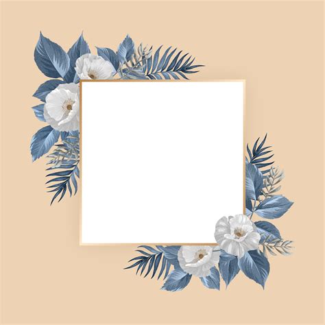 Floral frame design 1218594 Vector Art at Vecteezy