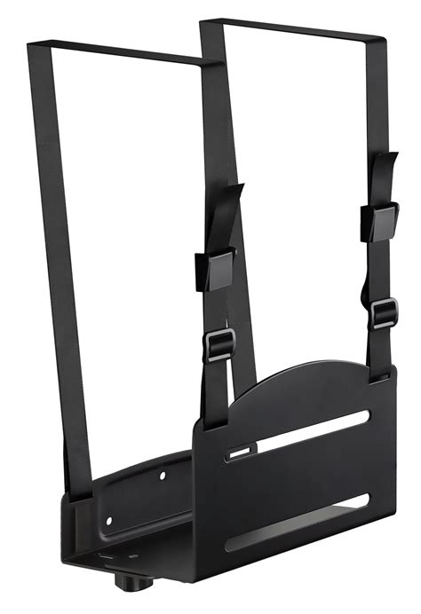 Buy -It! CPU Wall Bracket, Desktop Computer Tower Holder with Safety Straps, Heavy Duty Size ...