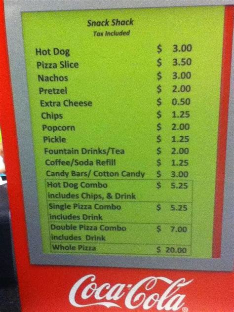 WonderWorks Snack Shack Menu, Menu for WonderWorks Snack Shack, Panama City Beach, Panama City ...