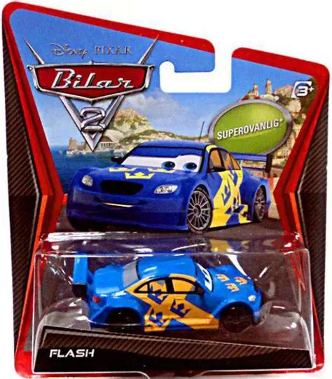 Disney Pixar Cars Cars 2 Main Series Flash 155 Diecast Car Sweden ...