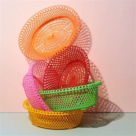 Plastic Fruit Basket - Multicolor | Plastic fruit, Fruit basket, Cloth ...