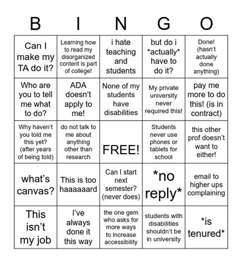 Meme Bingo Card