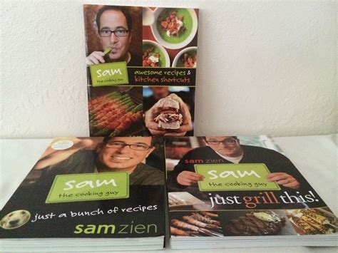 Sam The Cooking Guy Cook Books (3) 1st Edition All Autographed by Sam Zien | Book signing, Book ...