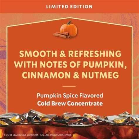 Starbucks® Pumpkin Spice Cold Brew Coffee Concentrate, 32 fl oz - Fry’s Food Stores