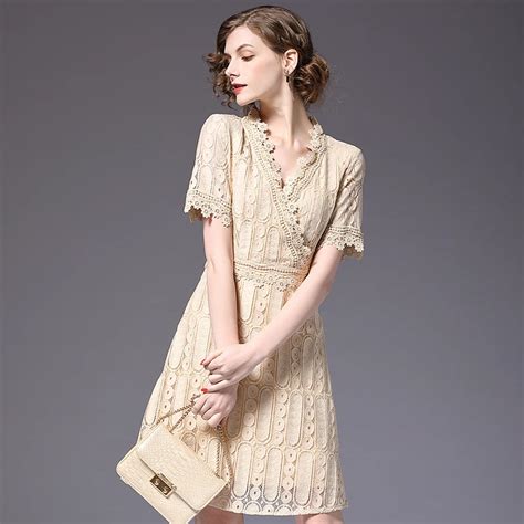 Aliexpress.com : Buy New Women Lace Dress with V Neck Evening Party ...