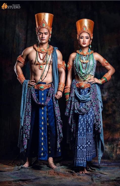 Funan Kingdom Costumes | กัมพูชา, ชุด, เสื้อผ้า