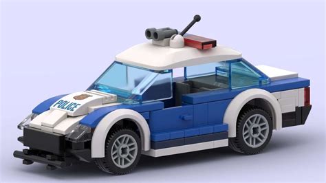 LEGO MOC 5-wide Police car by rebrick_me | Rebrickable - Build with LEGO