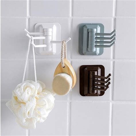 3 Colors Kitchen Wall Self Adhesive Hooks Decorative Wall Hooks Sticky ...