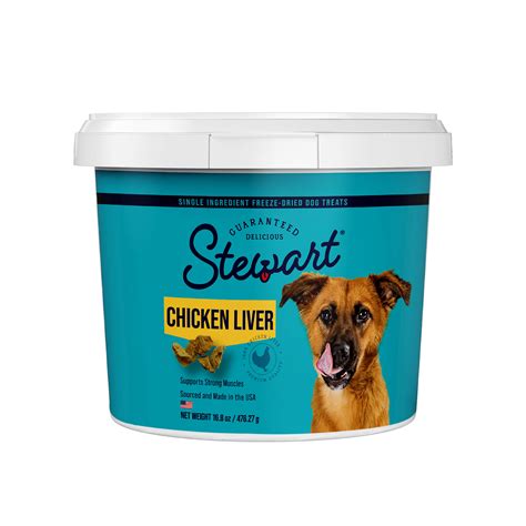 Stewart Chicken Liver Freeze Dried Dog Treats, 16.8 oz. | Petco