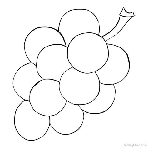 Grape Coloring Pages Printable PDF - Coloringfolder.com | Coloring ...