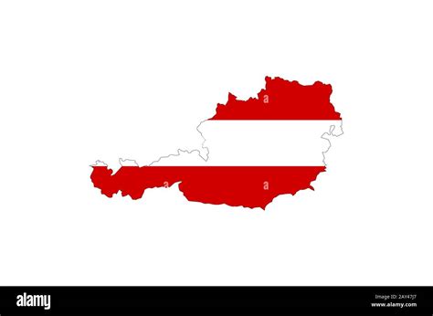 austria flag map Stock Photo - Alamy