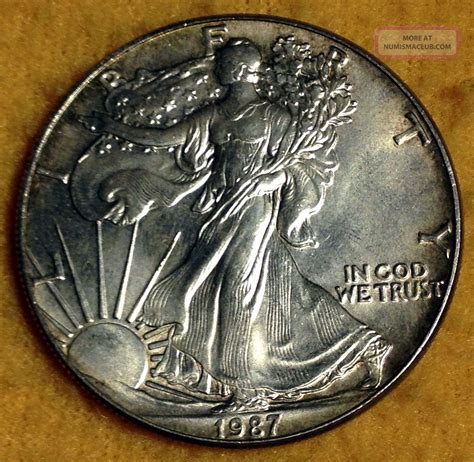 what is the value of a 2000 liberty silver dollar 1987 american eagle ...