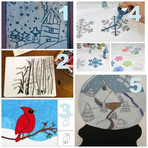 Winter Drawing Ideas For Elementary Students