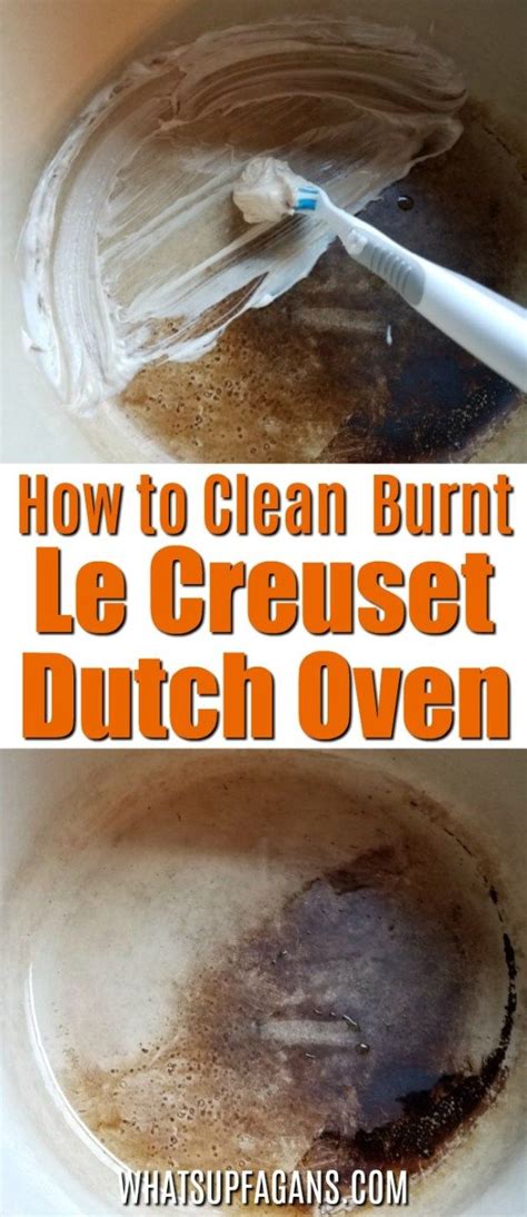 A Simple and Effective Way to Clean Burnt Le Creuset Dutch Oven | Cleaning hacks, Cleaning ...