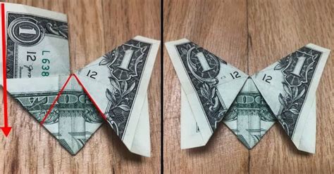 Money Origami Butterfly: 12 Step Folding Instructions