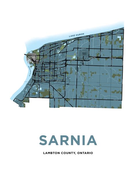 Sarnia Map Print – Jelly Brothers