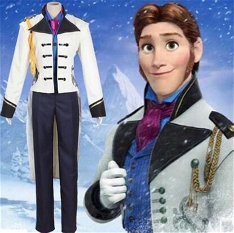 Disney Frozen Hans Prince Cosplay Costume For Mens Halloween Costume ...