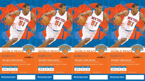 NY Knicks 2013-14 Season Tickets on Behance