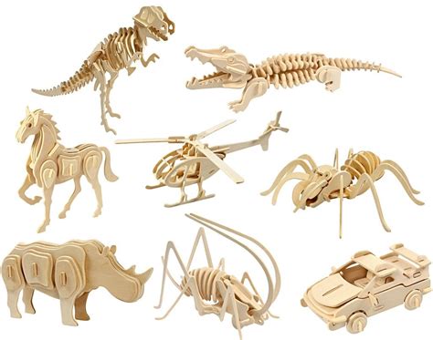 Save 10% off these unusual 3D wooden puzzle models! Now only £ 2.49 each! | the littlecraftybugs ...