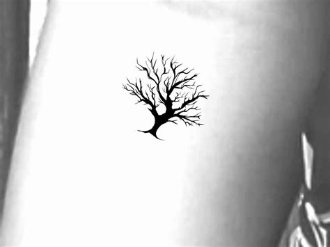 Tree Silhouette Temporary Tattoo / Tree Tattoo / Plants Tattoo / Small ...