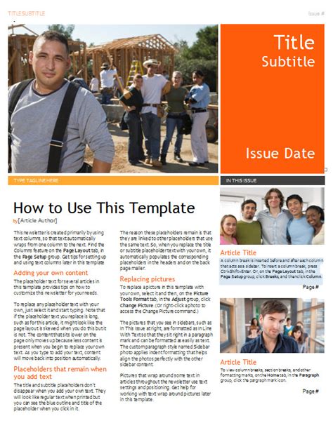 FREE 16+ Fantastic Printable Newsletter Templates in PDF | MS Word