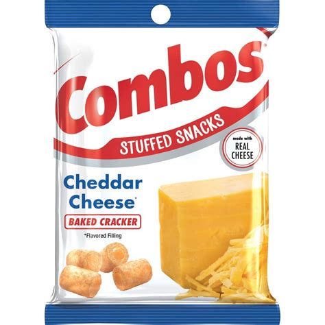 Buy COMBOS Cheddar Cheese Cracker Baked Snacks 6.3-Ounce Bag Pack of 12 ...