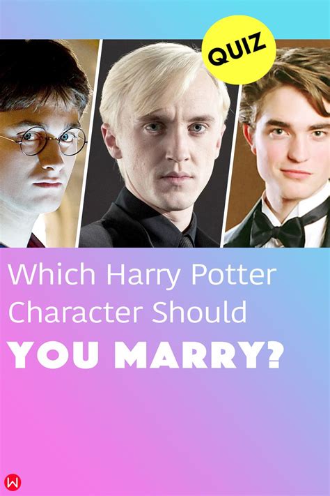 Hogwarts Quiz: Which Harry Potter Character Should You Actually Marry?