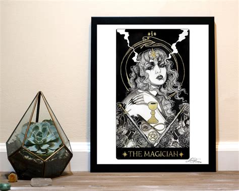 The Magician Tarot Card Art Print - Etsy