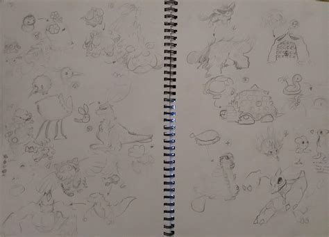 fakemon sketches pg 14 by ComfortBubble on DeviantArt