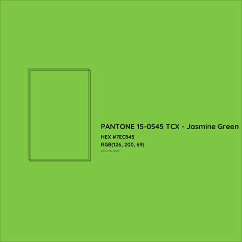 About PANTONE 15-0545 TCX - Jasmine Green Color - Color codes, similar colors and paints ...