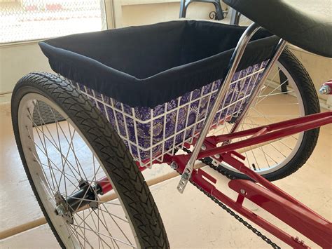 Adult Tricycle Basket Liner Purple and Black - Etsy